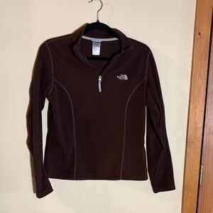 The North Face Women's Chocolate Brown Quarter-Zip Fleece